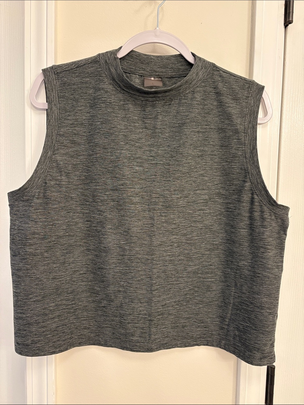 EUC Calia Heather Charcoal Gray Sleeveless Boxy Tank